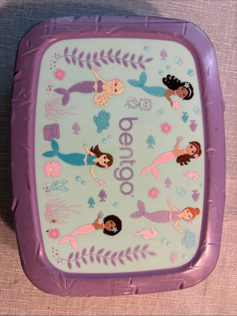 Bentgo Kids Mermaid Lunchbox - Purple & Teal